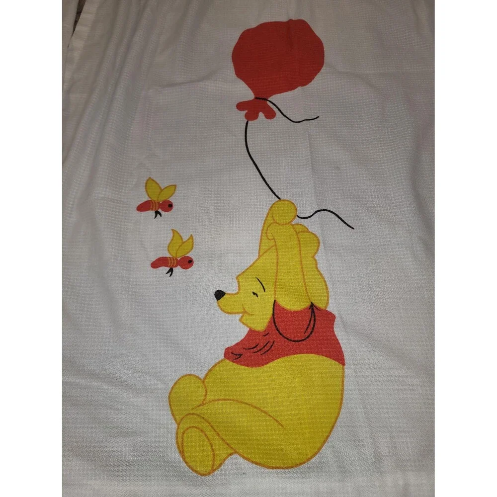 Vintage Pair Of Winnie The Pooh Drapes for Kids Room Or Nursery